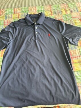 Polo by Ralph Lauren Navy Short-Sleeve Polo with Red Pony